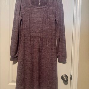 Long Sleeve Purple Dress